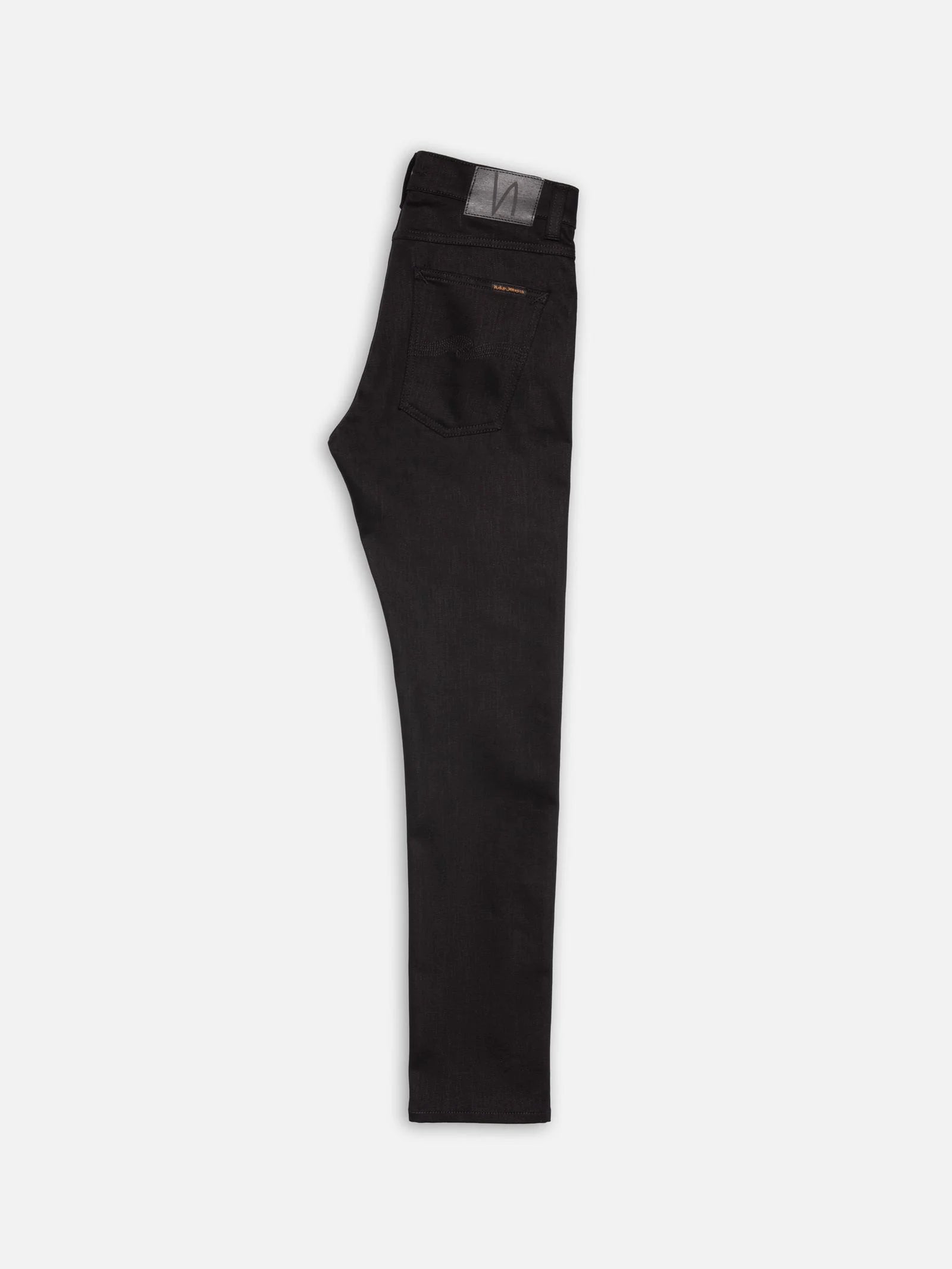 NUDIE JEANS LEAN DEAN DRY EVERBLACK COMFORT STRETCH DENIM