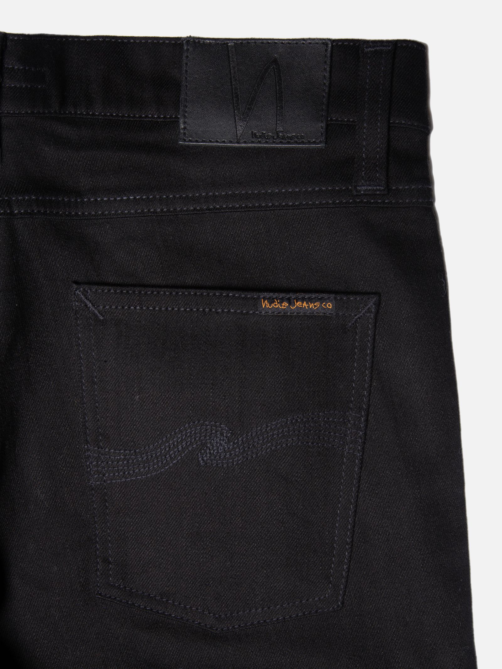 NUDIE JEANS LEAN DEAN DRY EVERBLACK COMFORT STRETCH DENIM