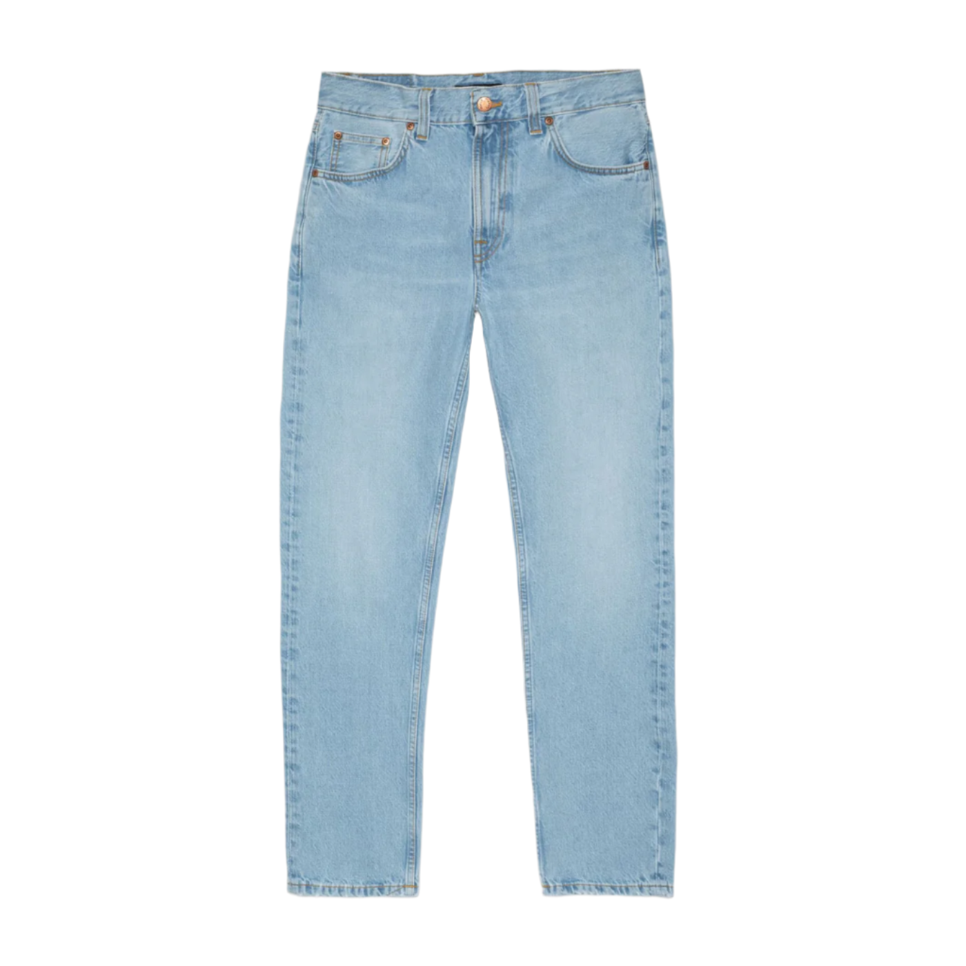 NUDIE JEANS GRITTY JACKSON BLUE TREASURE BRIGHT BLUE DENIM WASH