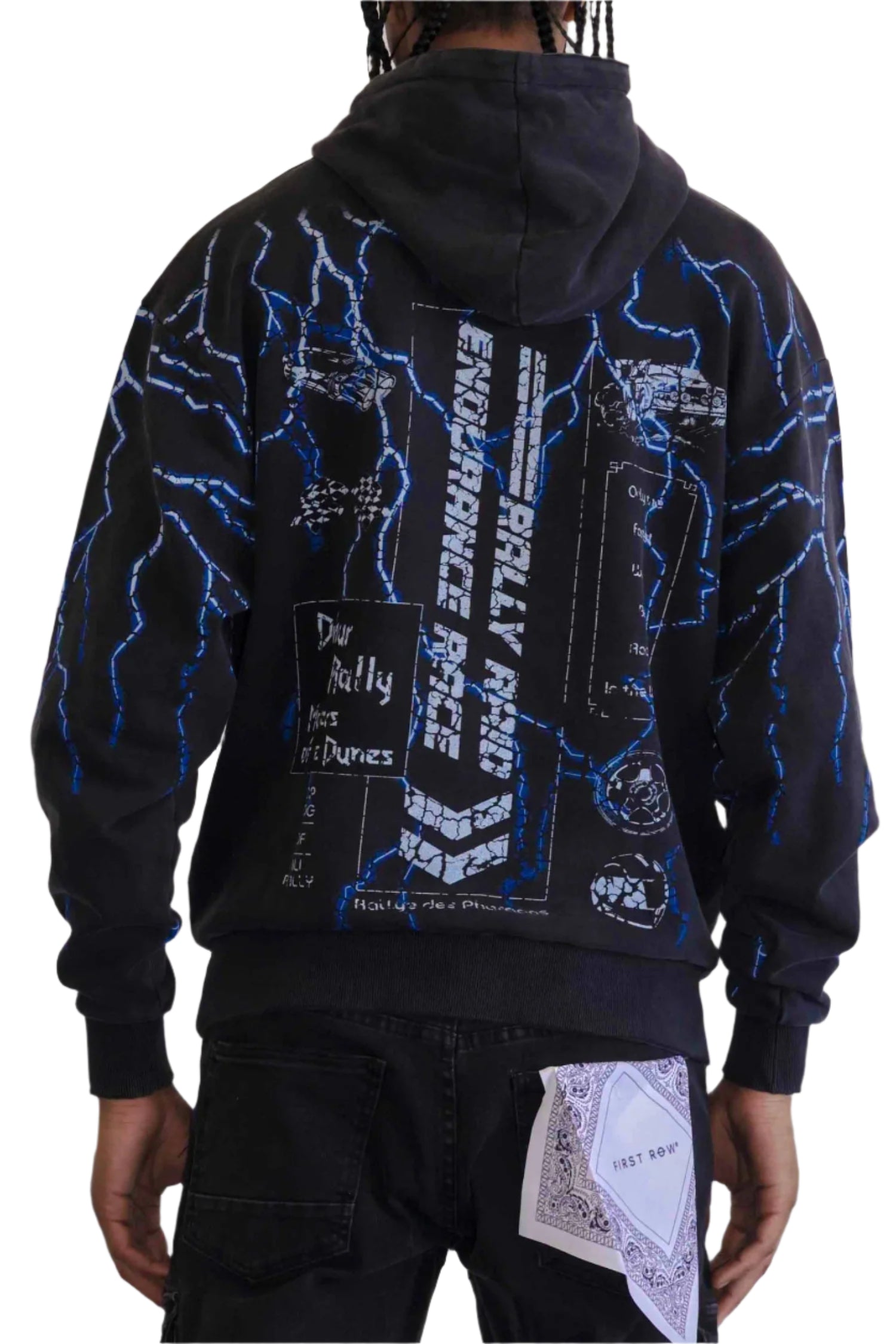 FIRST ROW DEATH ROAD LIGHTNING PULLOVER HOODIE
