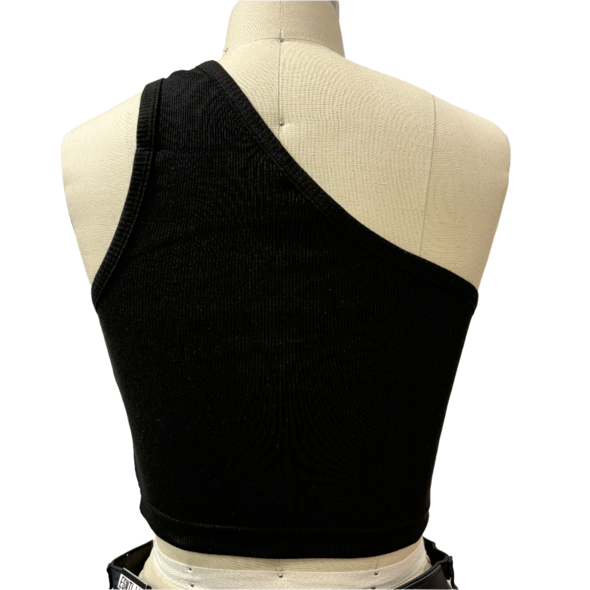 PORTER STATION ONE SHOULDER CROP TANK TOP