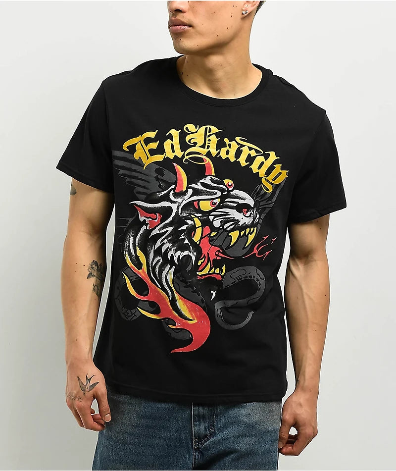ED HARDY FIRE PANTHER TEE