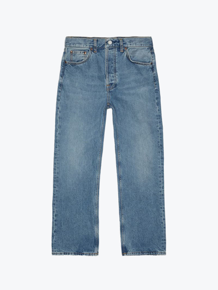 NUDIE JEANS TUFF TONY WORN TREASURE COOL BLUE WASHED DENIM